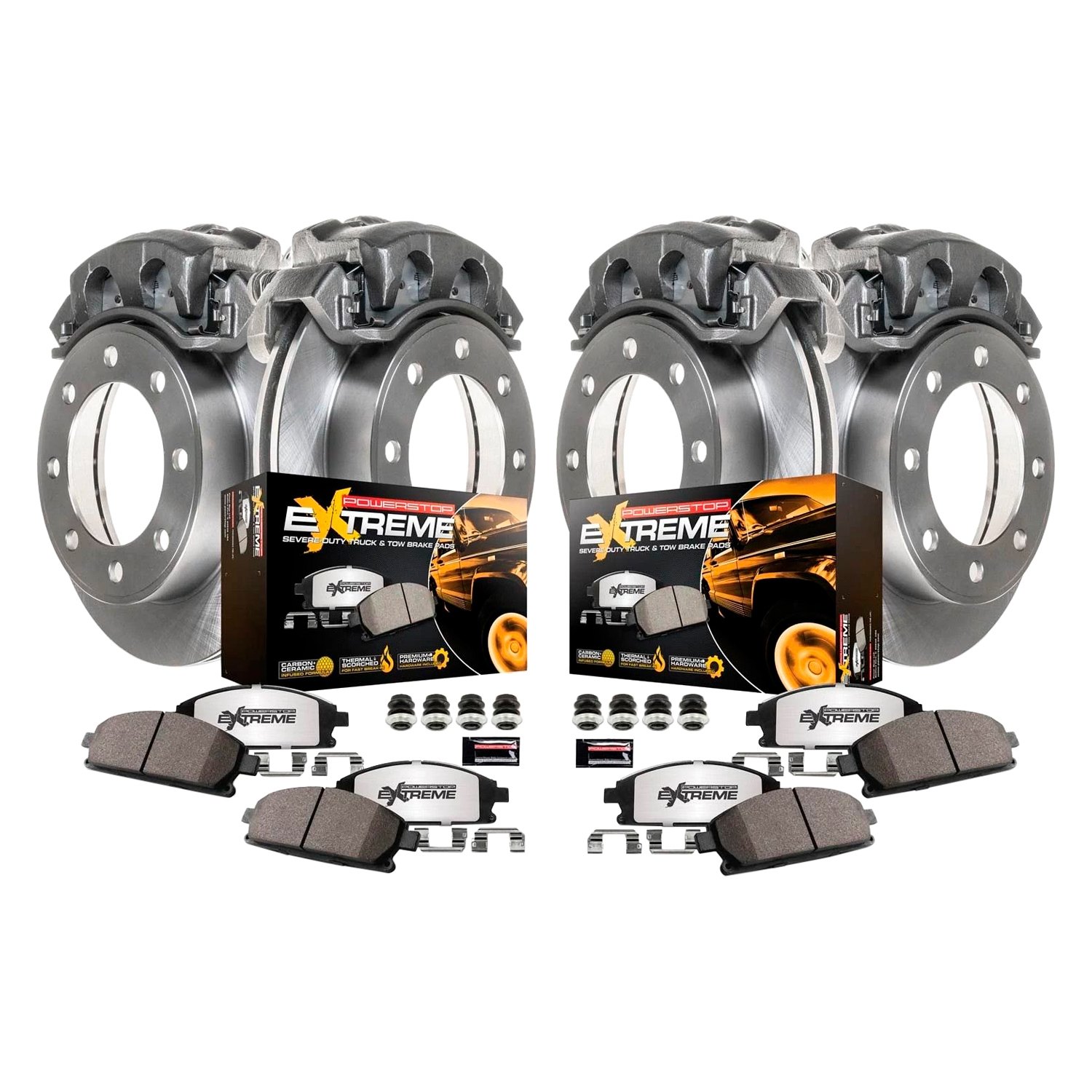 PowerStop® MDCK6408 1Click Extreme Z36 Truck and Tow Plain Medium