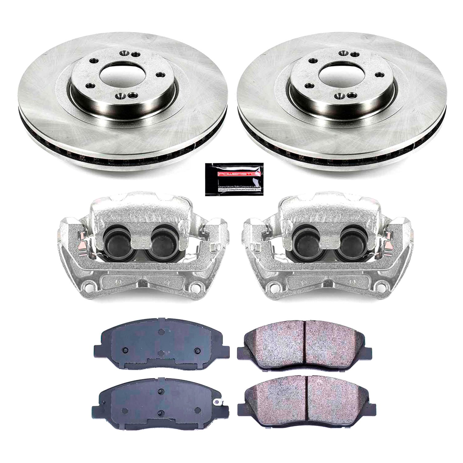 Power Stop KCOE1351 Autospecialty 1-Click OE Replacement Brake Kit with Calipers