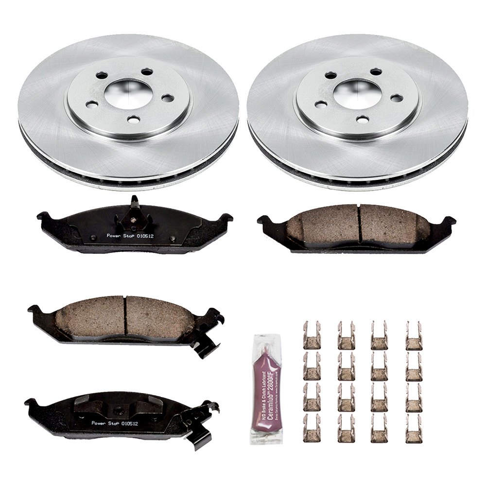 Power Stop Front & Rear KOE15160DK Autospecialty Daily Driver Pad Drum and Shoe Kits Rotor