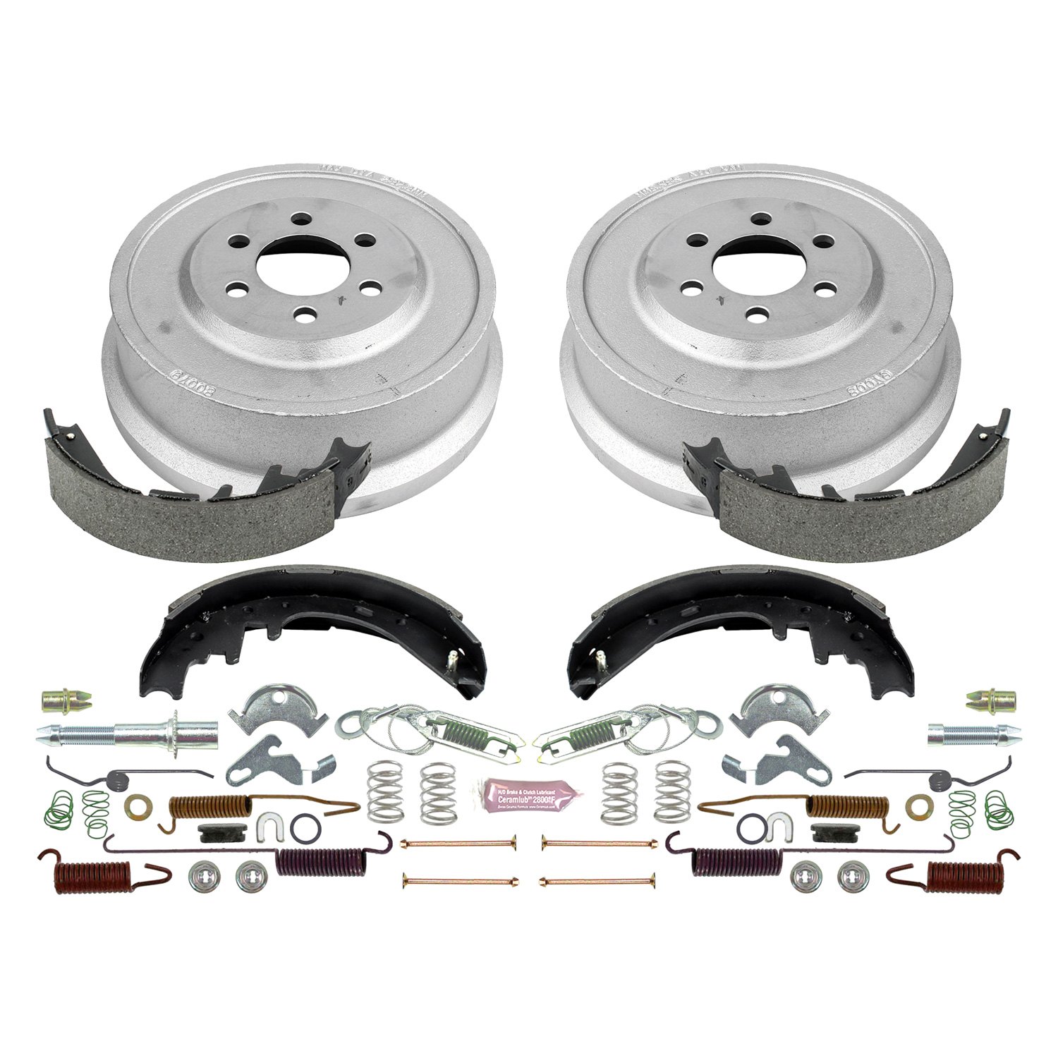 Drum and Shoe Kits Rotor Power Stop Front & Rear KOE15251DK Autospecialty Daily Driver Pad 