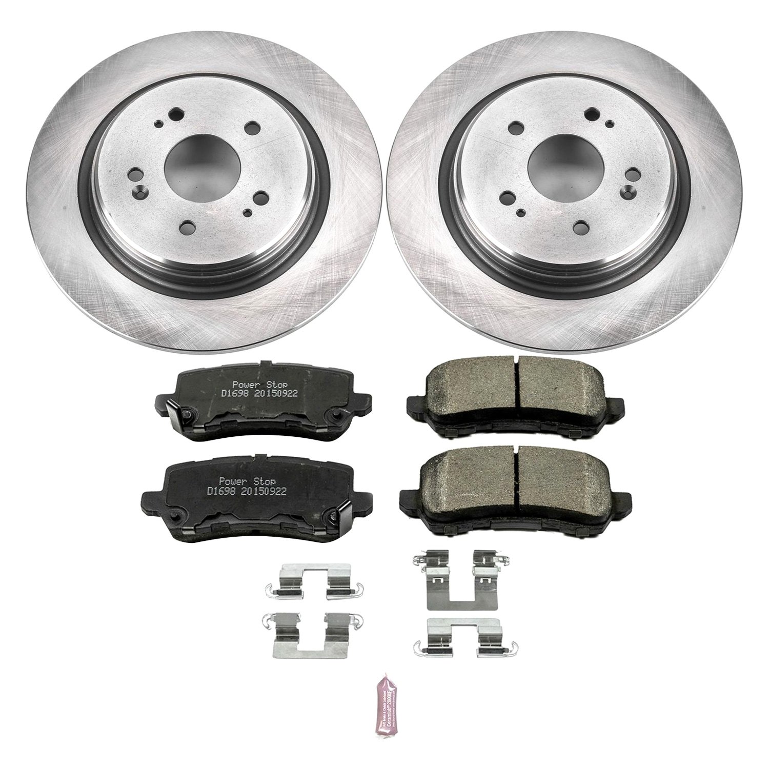 Ceramic Brake Pads Calipers Power Stop KCOE7214 Autospeciality Replacement Front Caliper Kit OE Rotors 