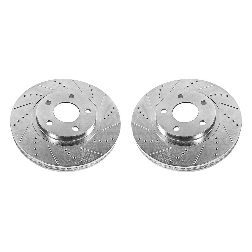 Power Stop AR8255XPR Front Evolution Drilled & Slotted Rotor Pair 