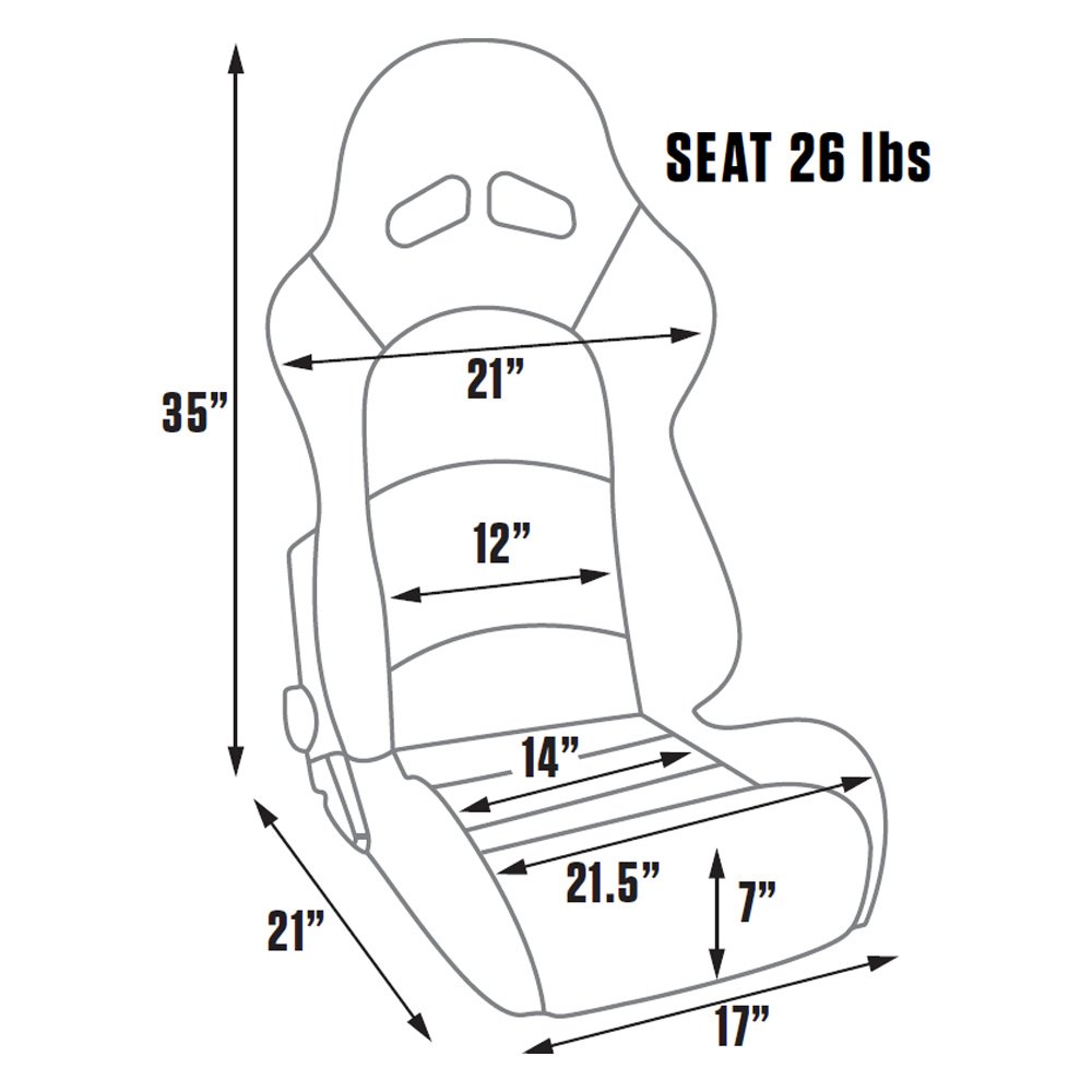 Procar® Sportsman™ Series Pro XL Racing Seat