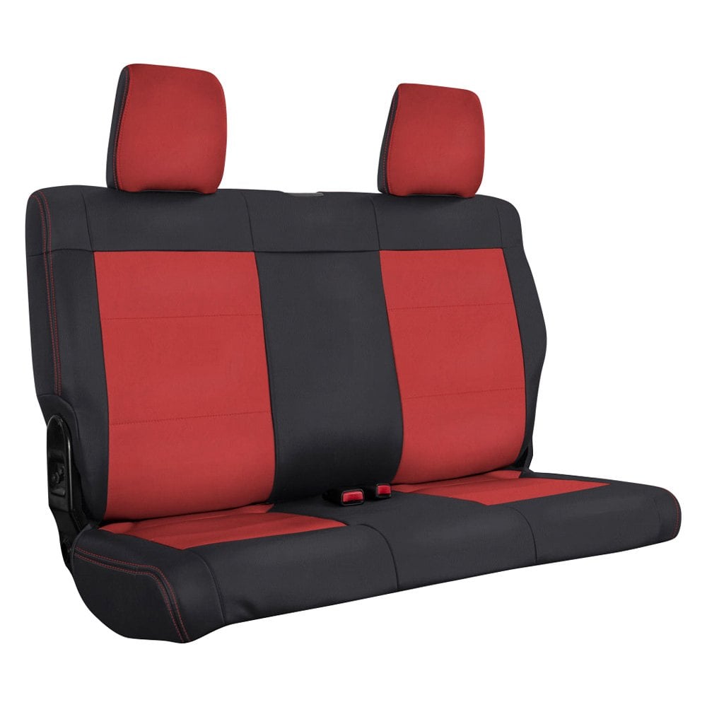 PRP Seats® B01805 2nd Row Black/Red with Red Stiching Seat Cover