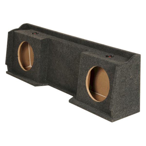 QPower® GMC12DFDUALN 12" 2Hole DownwardFiring Sealed Subwoofer Enclosure