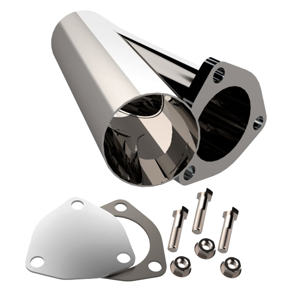 QTP 2.25 Inch Stainless Steel DIY Exhaust Cutout Pipe