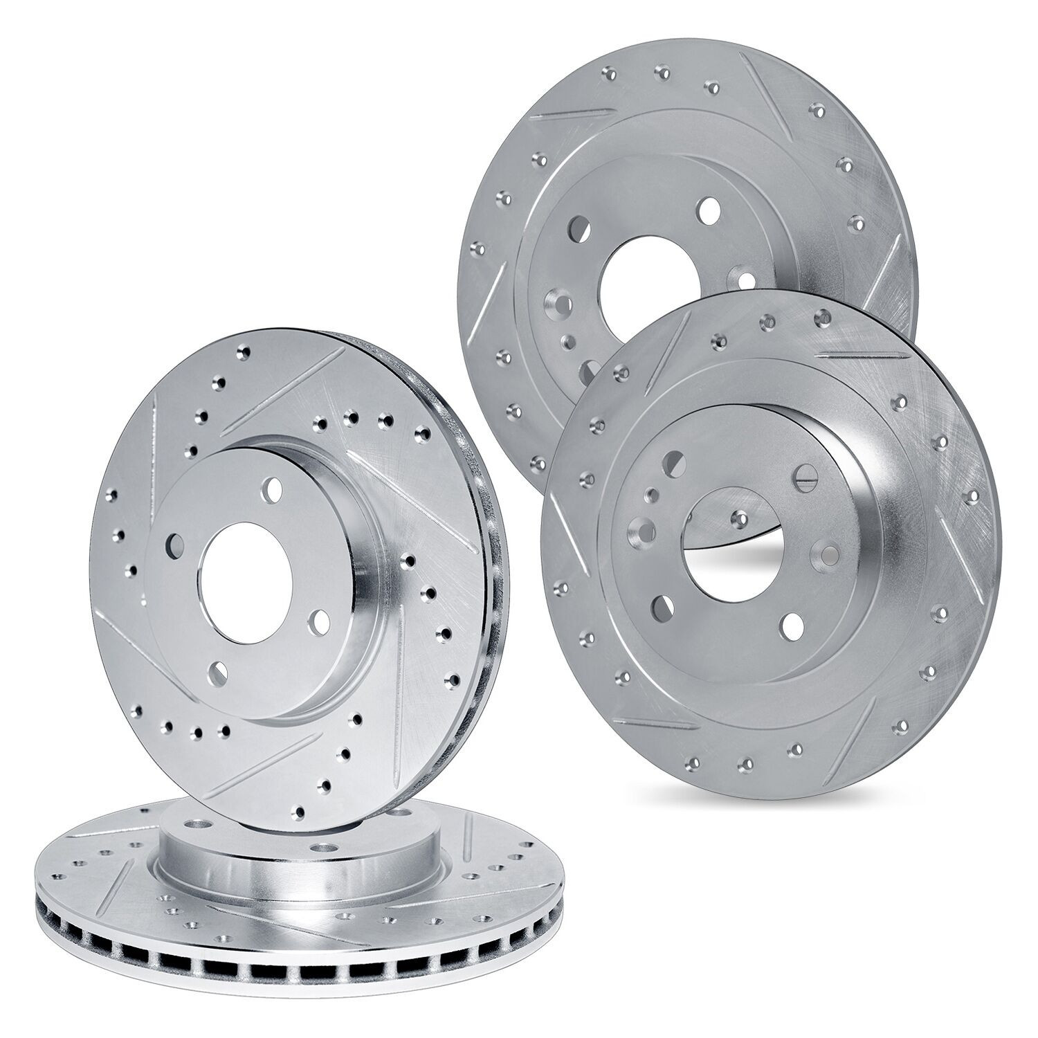 R1 Concepts® WGPN2-80066 - Drilled and Slotted Front and Rear Brake ...