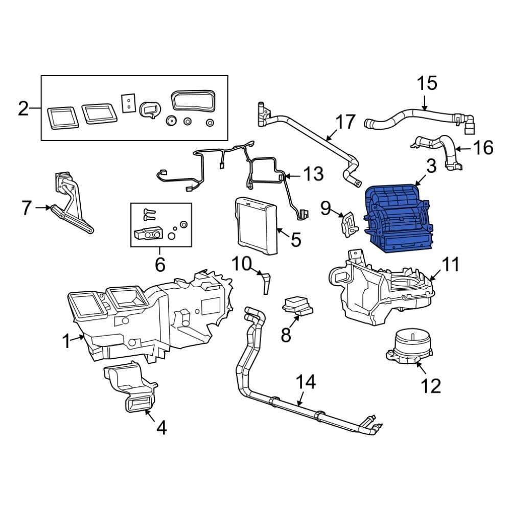 Ram Oe Aa Hvac Air Inlet Housing