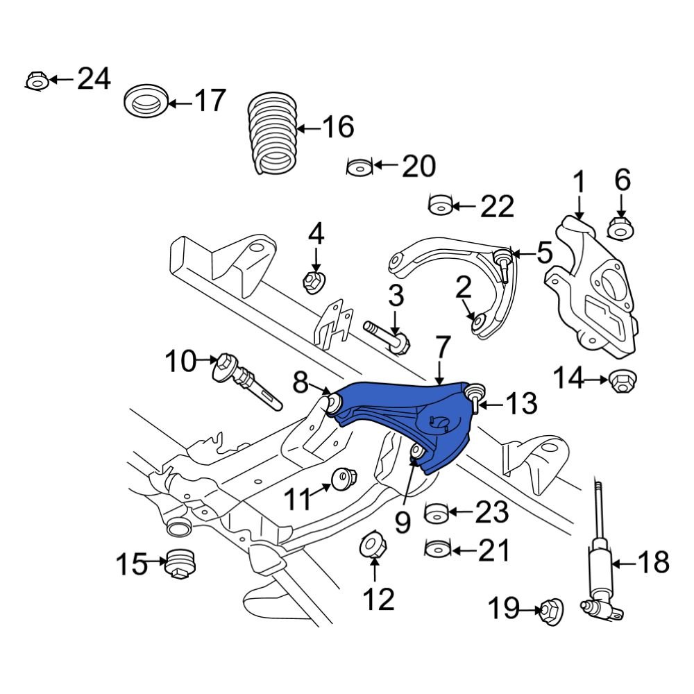 Ram OE 52121517AE Front Left Lower Suspension Control Arm