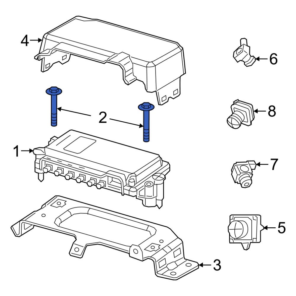 Ram OE 6104378AA Battery Hold Down Bolt