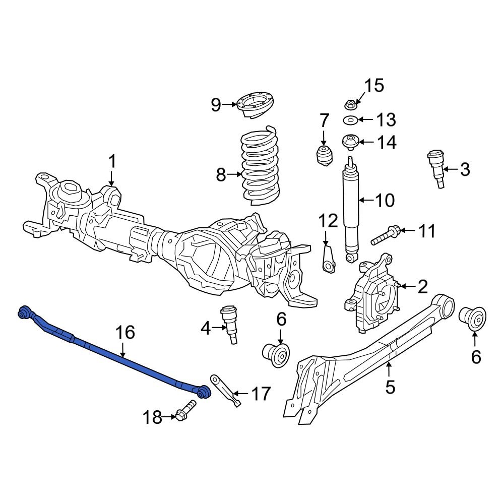 2013-2021 Ram Front Track Bar 68223802AB | QuirkParts