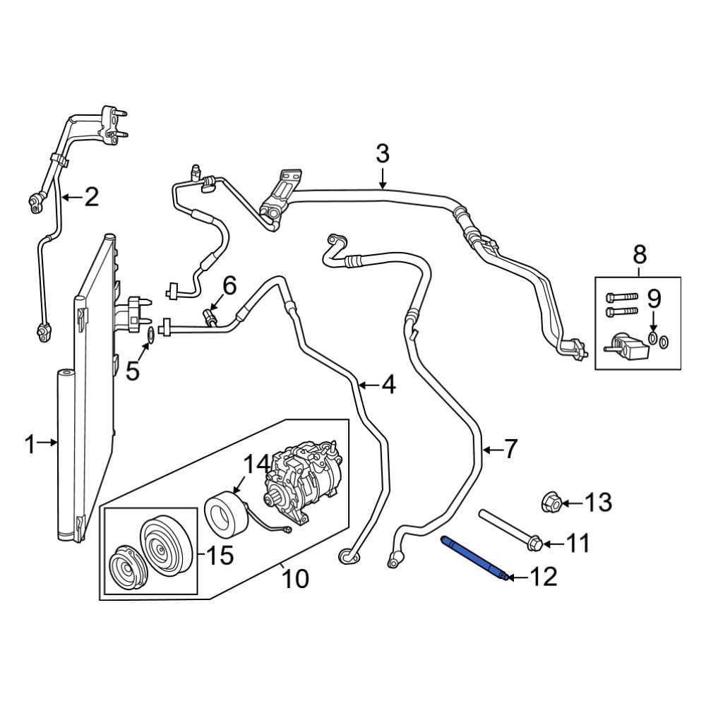 Ram OE 6509443AA - A/C Compressor Stud