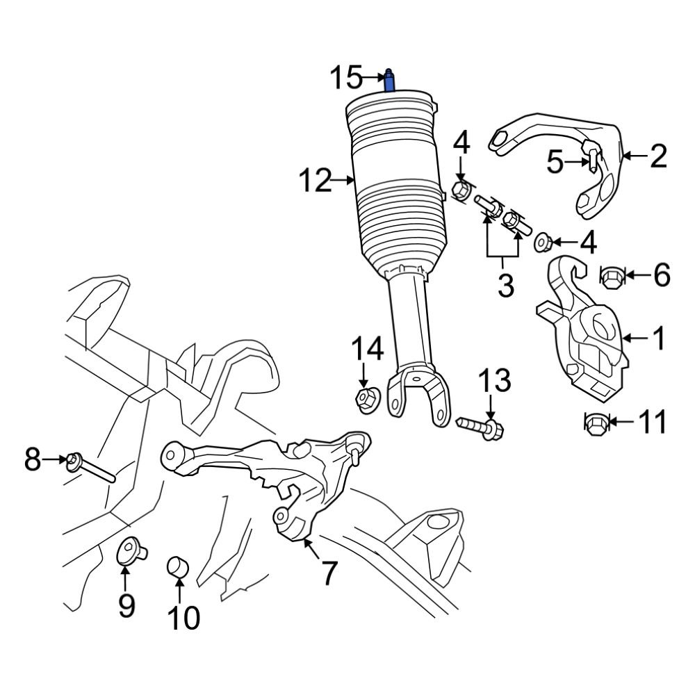 Ram OE 68210182AA Suspension SelfLeveling Valve