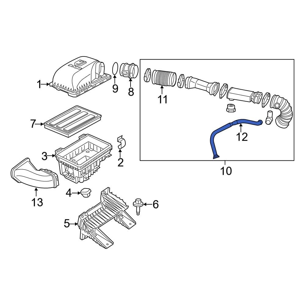 Ram OE 68164052AB PCV Valve Hose