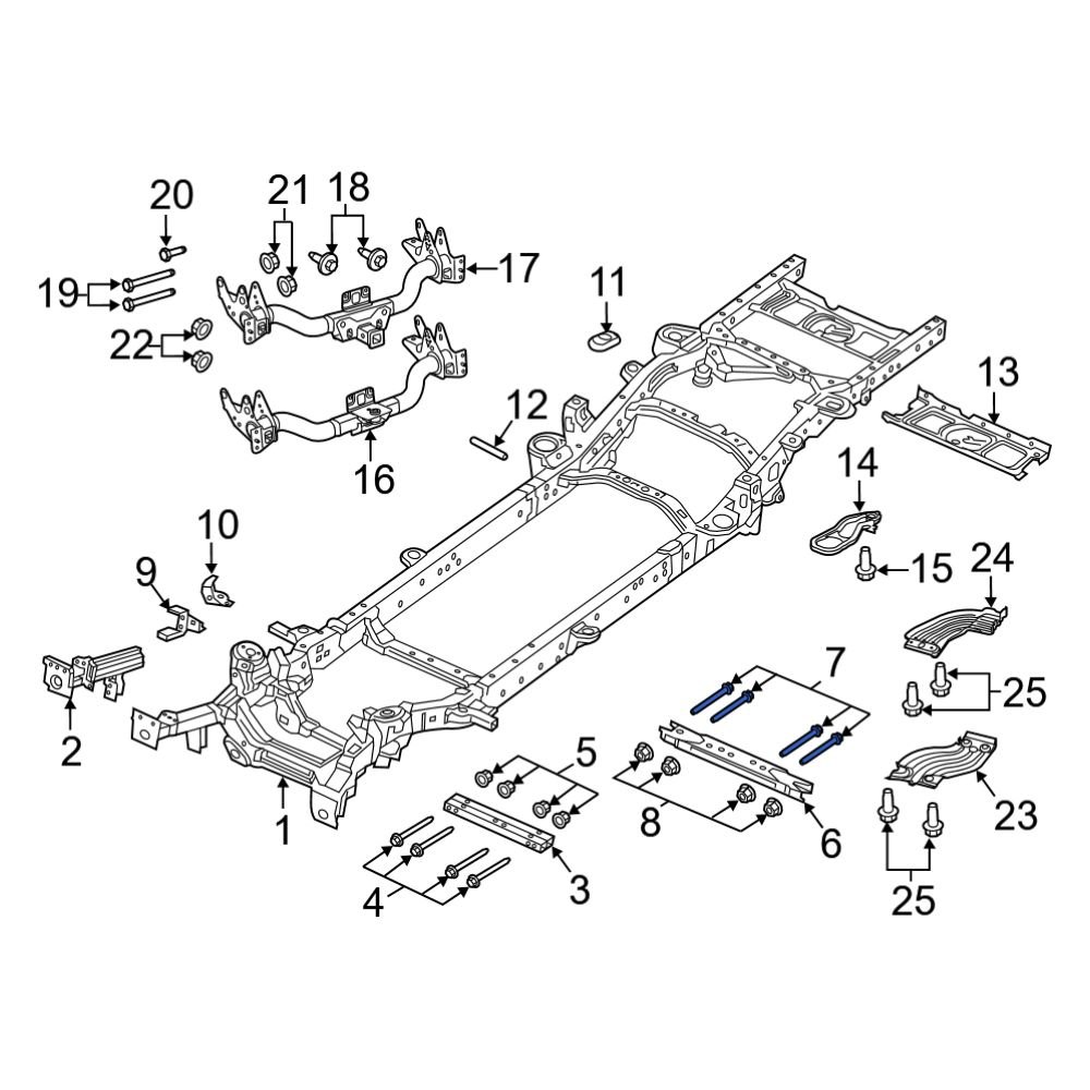 Ram OE 34202606 Transmission Crossmember Bolt