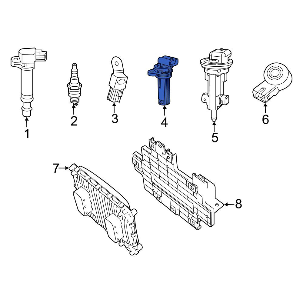 Jeep Renegade Sensor. Crankshaft Position. Engine, Sensors - 68079375AD