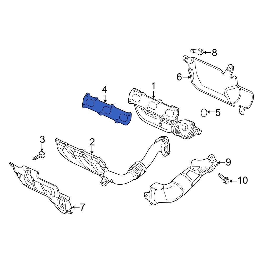 Ram OE 68486949AA Exhaust Manifold Gasket