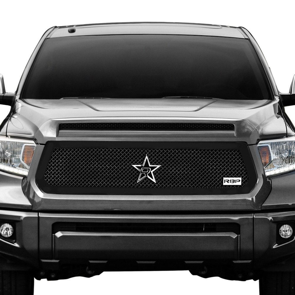 Rbp Toyota Tundra 1794 Edition Platinum Sr Sr5 Without Front Camera 2014 1 Pc Rx 1 Series Gloss Black Dual Weave Mesh Main Grille