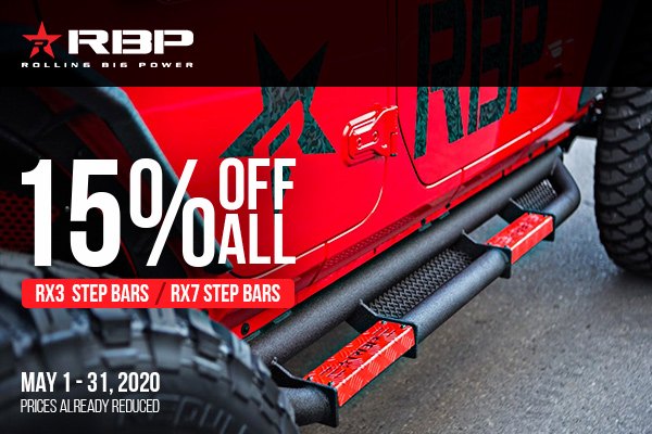 Hop up into your Jeep Wrangler with RBP Step Bars + SALE | Pirate 4x4