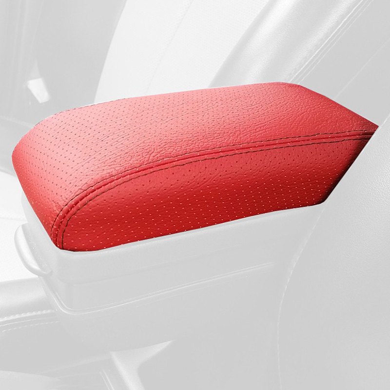 Redline Goods® Fit08armrestTanGrBlue Center Console Armrest Cover