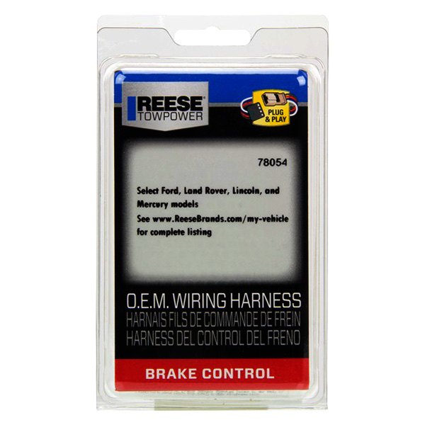 Reese Towpower 78054 Brake Control Wiring Harness for Ford//Land Rover