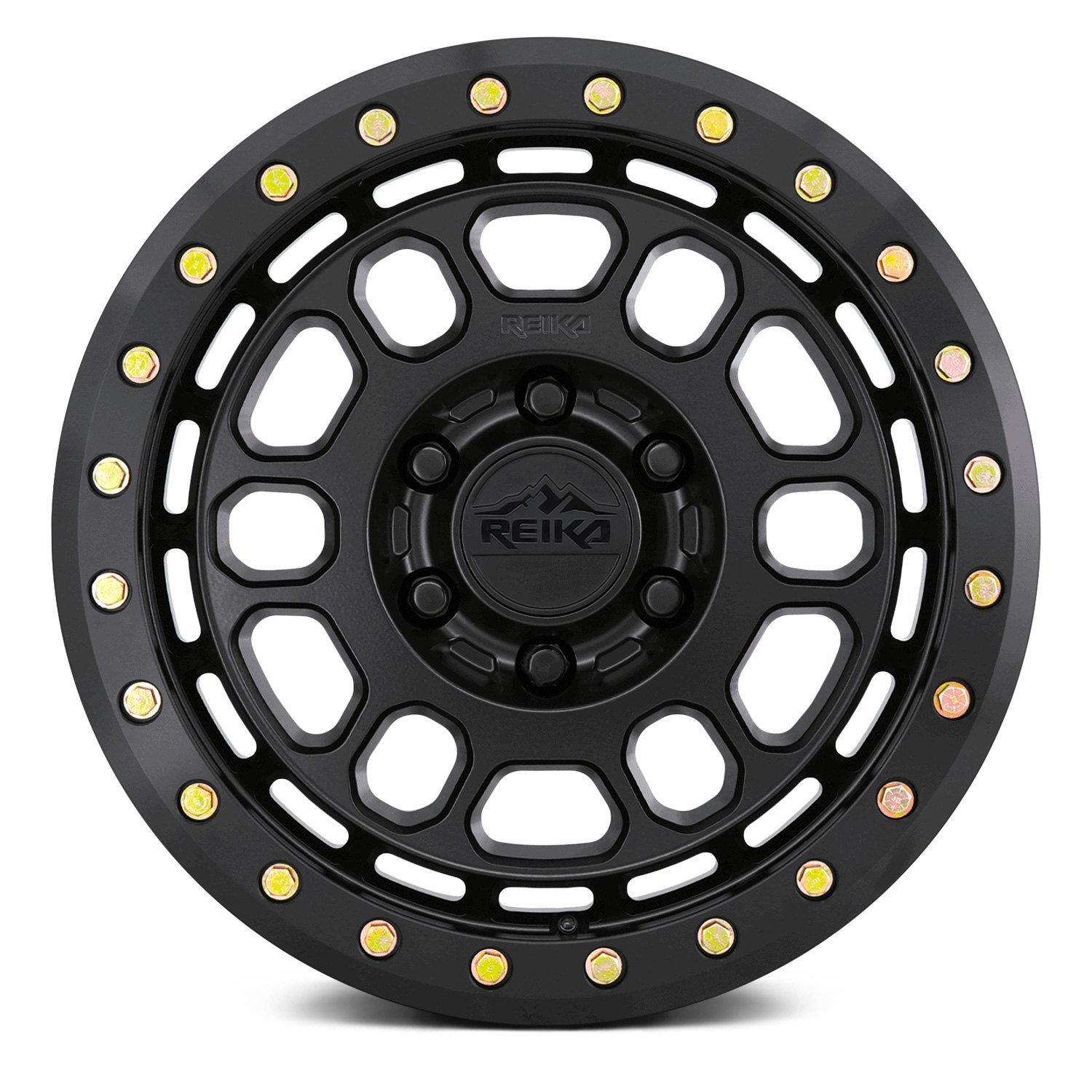 REIKA WHEELS® R35B RAMBLER BEADLOCK Wheels - Satin Black with E-Coated ...