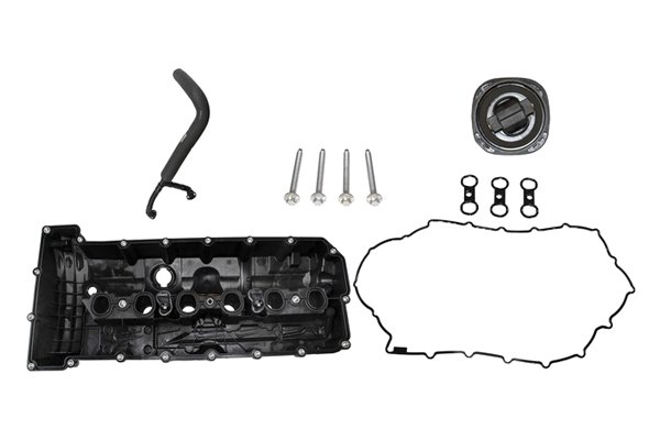 with Gasket Hoses Oil Cap Rein VCK0102B OE Replacement Valve Cover Kit for Select BMW Vehicles and Hardware