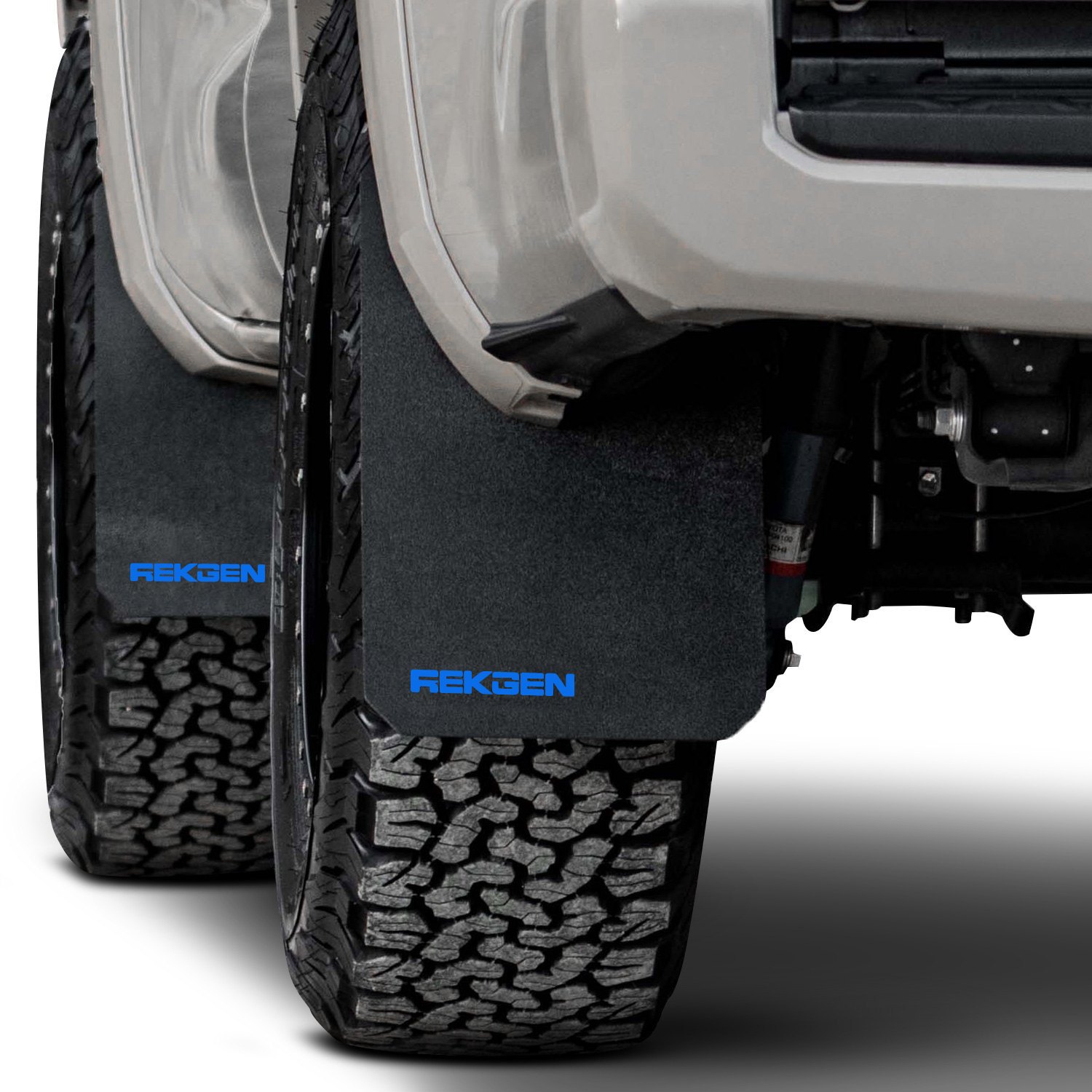 Rek Gen ® - Rally Edition Mud Flaps with Race Blue Logo.