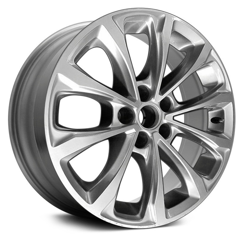 Replace® ALYGU099U10 - 10-Spoke Machined and Silver 18x8.5 Alloy ...