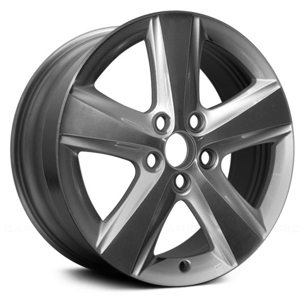 17 Inch Rims Silver Replace® ALYTT049U10 - 5-Spoke Machined and Sparkle Silver 17x7 Alloy ...