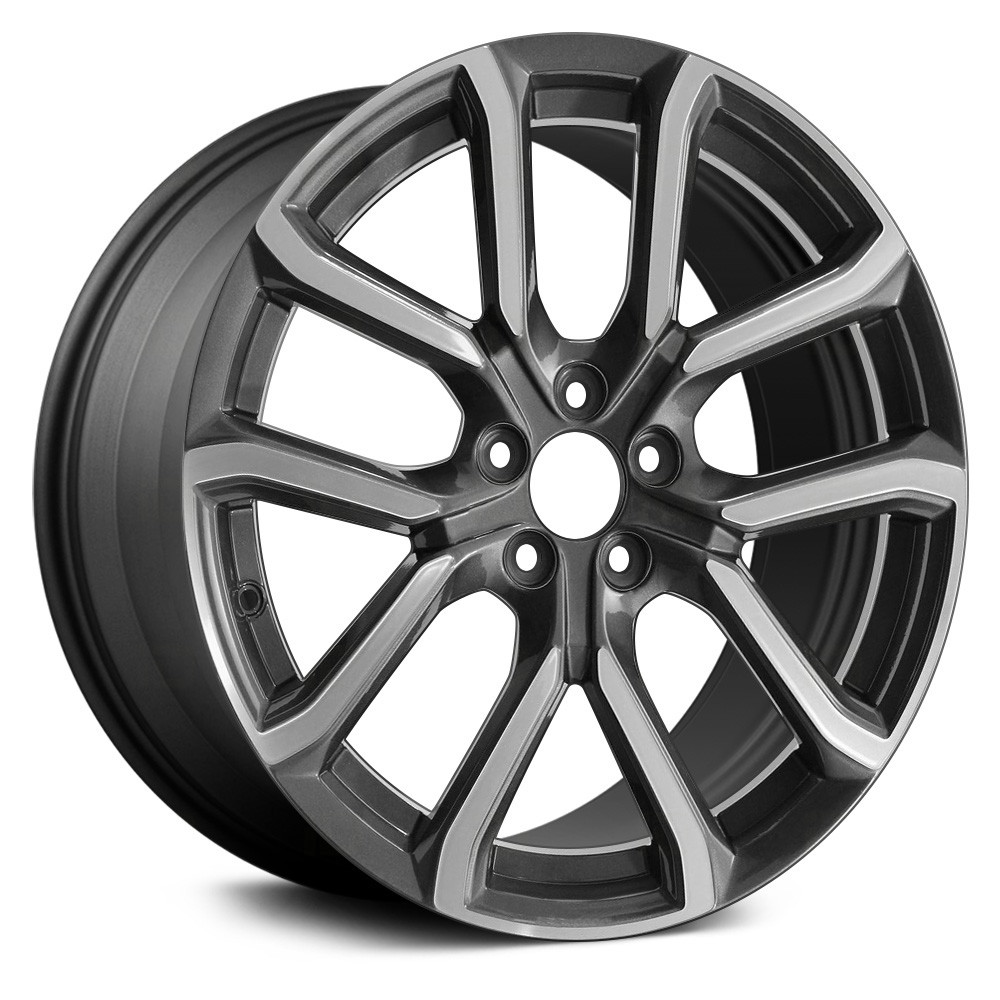 Replace® ALYVN091U30 - 5 V-Spoke Machined and Dark Charcoal 19x7.5 ...