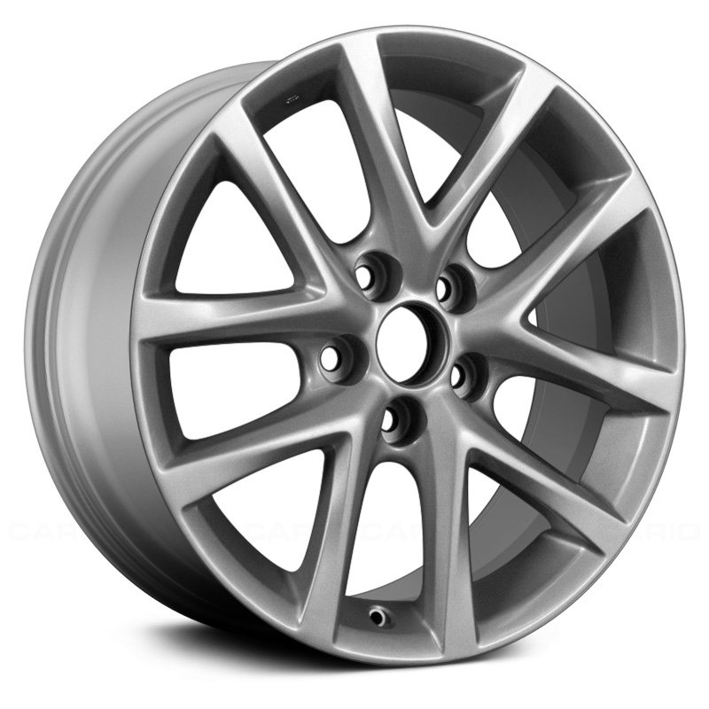 OEM 17X7.5 Alloy Wheel Bright Sparkle Silver Textured w//Machined Face 560-3656