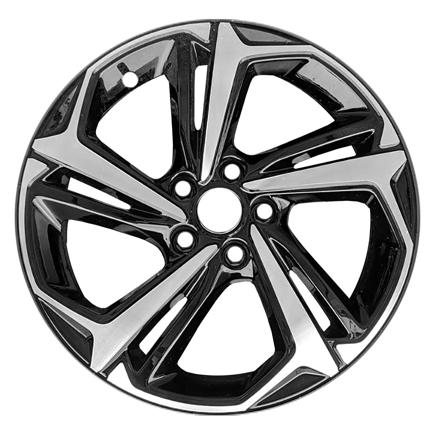 Replace® ALYGY043U45N - 5 Split-Spoke Gloss Black with Machined Face ...