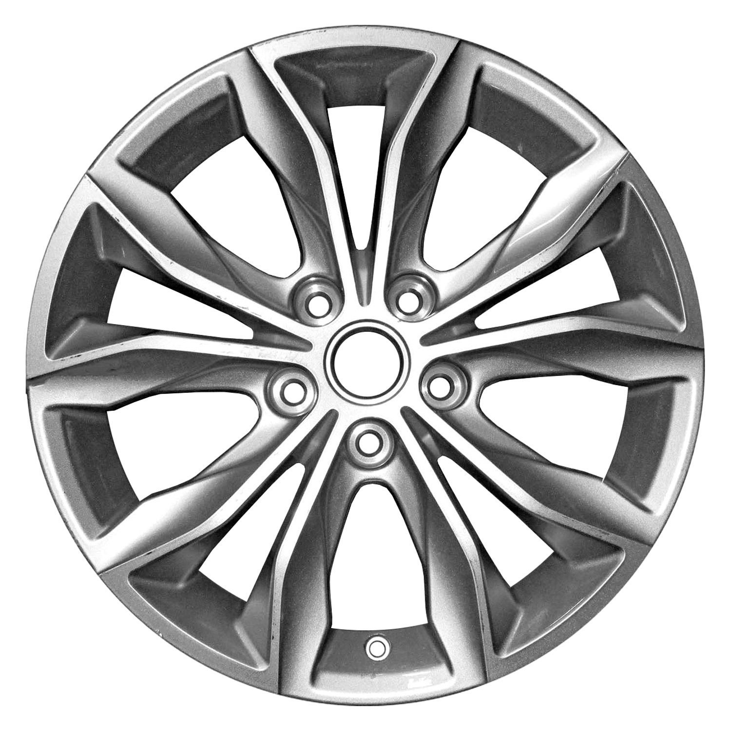 Replace® - 5 V-Spoke Silver 17x7.5 Alloy Factory Wheel - Replica, image size:1500x1500