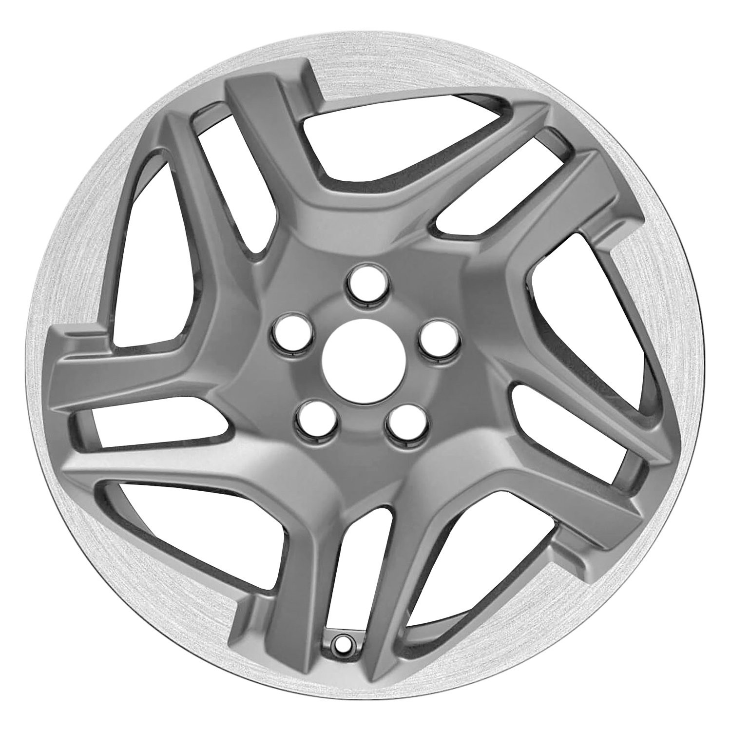 Replace® ALYHT067U30 - 10-Spoke Machined Dark Charcoal 18x8 Alloy ...