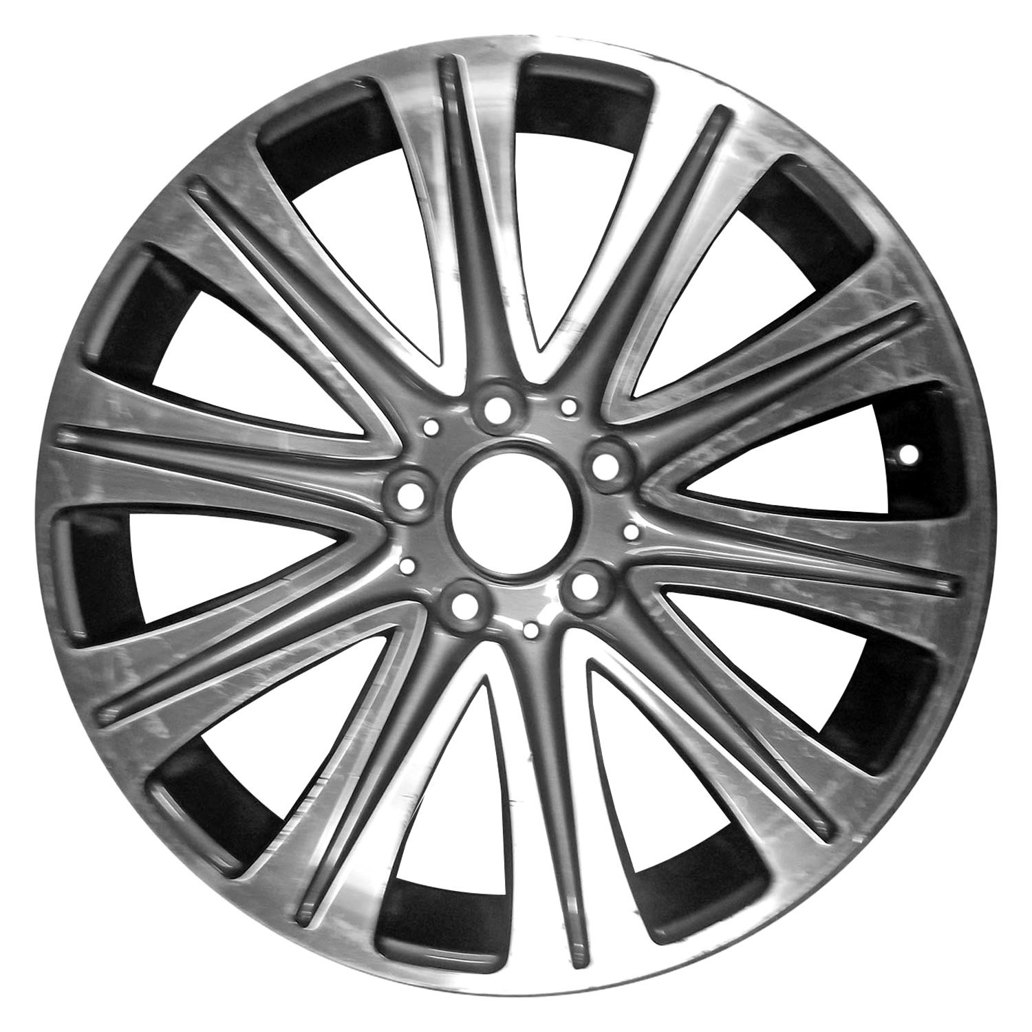 Replace® ALYMQ034U25N - 10-Spoke Machined and Medium Silver 18x7.5 ...