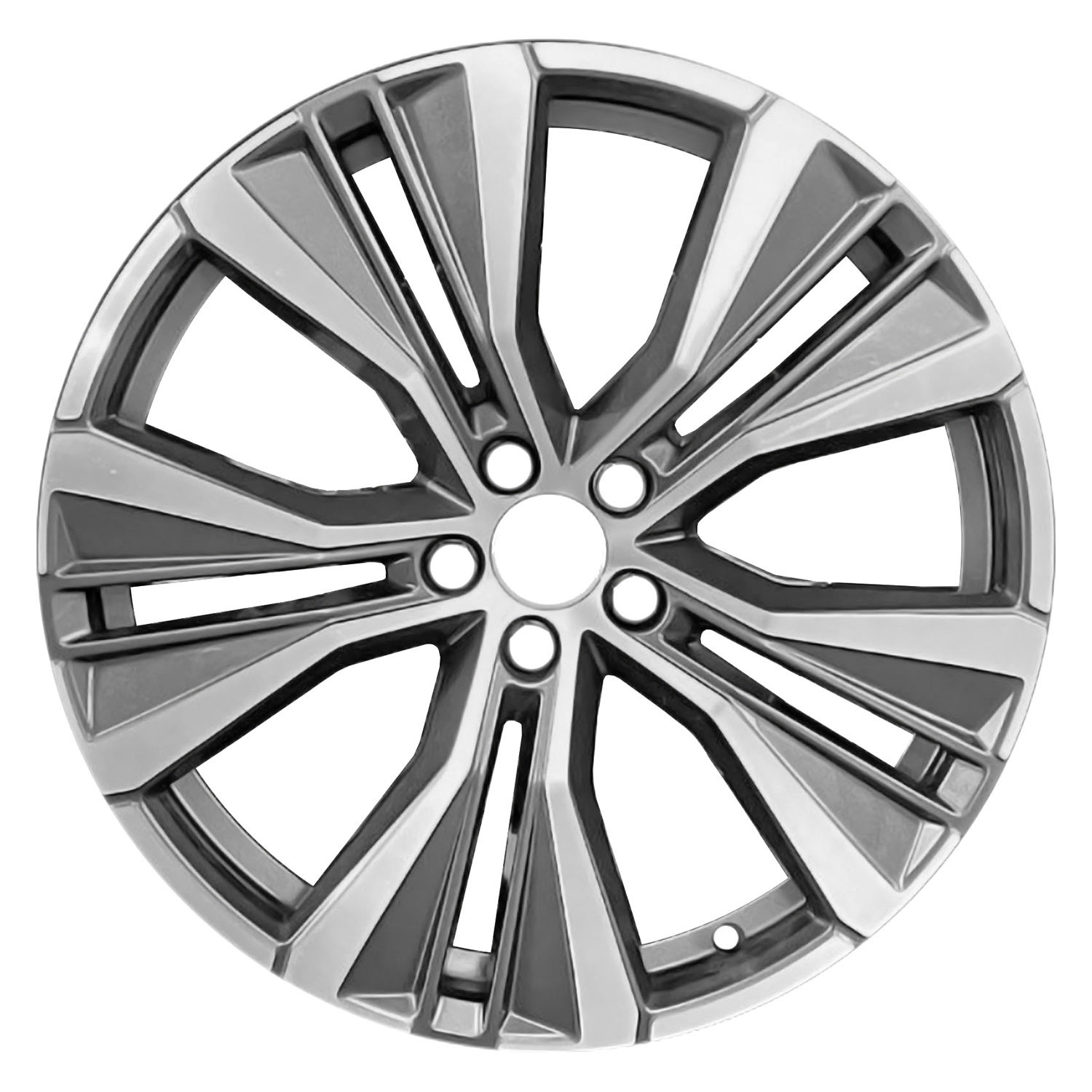 Replace® ALYVP014U30U1 - 10-Spoke Machined Dark Charcoal Metallic 20x8 ...