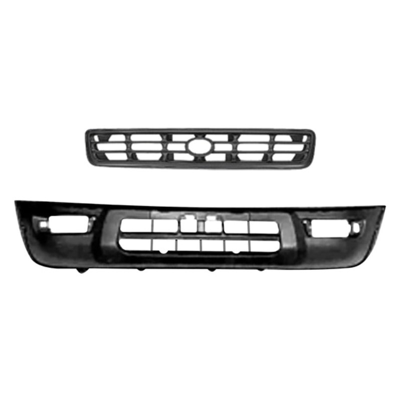 Replace® BNDL-231371 - 2-Piece (Front Bumper Cover, Grille) (Standard Line)