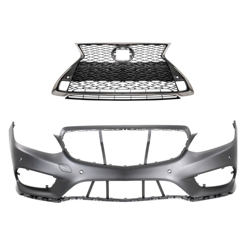 Replace® BNDL-232104 - 2-Piece (Front Bumper Cover, Grille) (Standard Line)