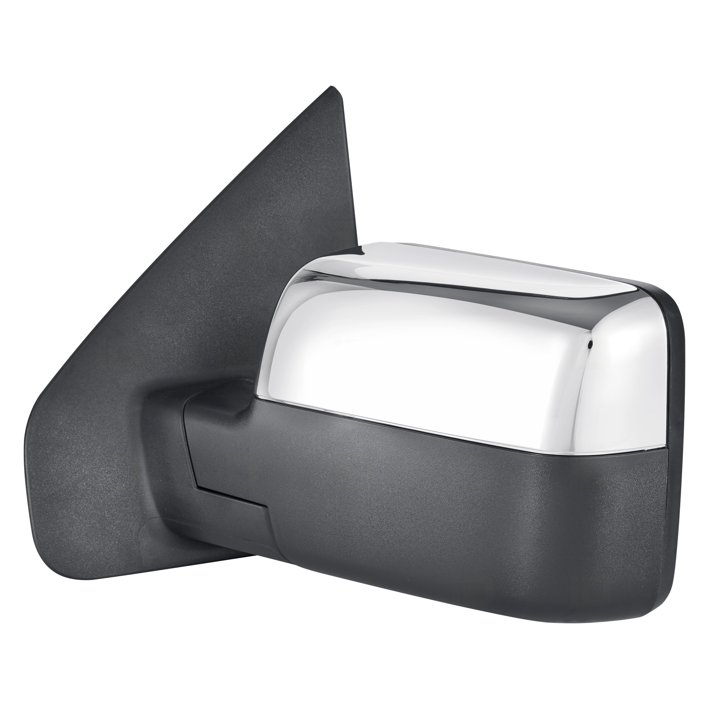 FO1320122 New Left Door Mirror Power without Heated Glass Gloss Black
