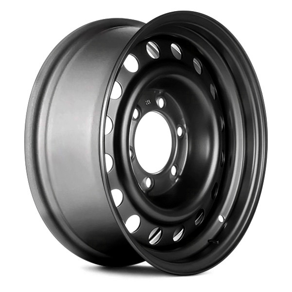 Replace® STLTR075U45 - 16-Hole Black 16x7 Steel Factory Wheel ...