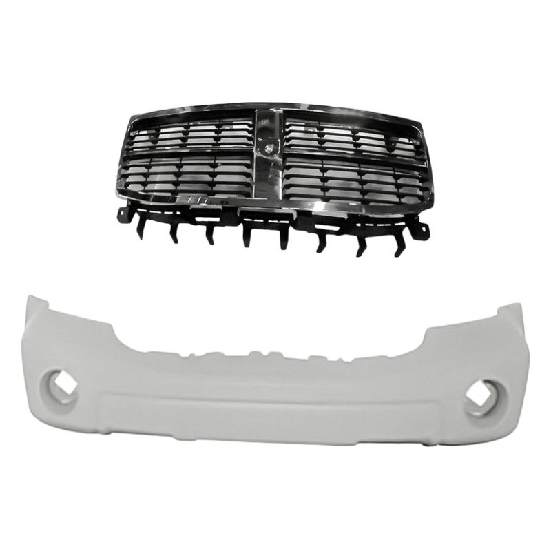 Replacement BNDL-234168 - 2-Piece (Front Bumper Cover, Grille ...