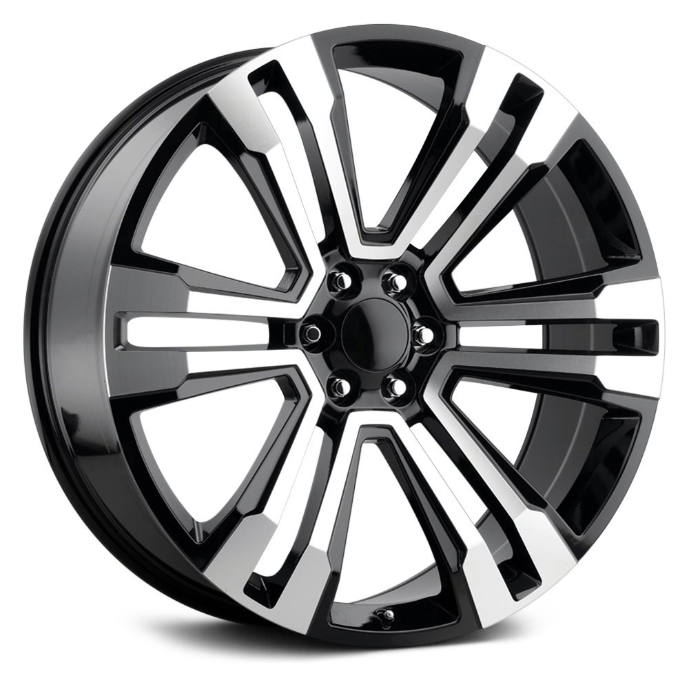 REPLICA TECH® RT-4 Wheels - Gloss Black with Machined Face Rims