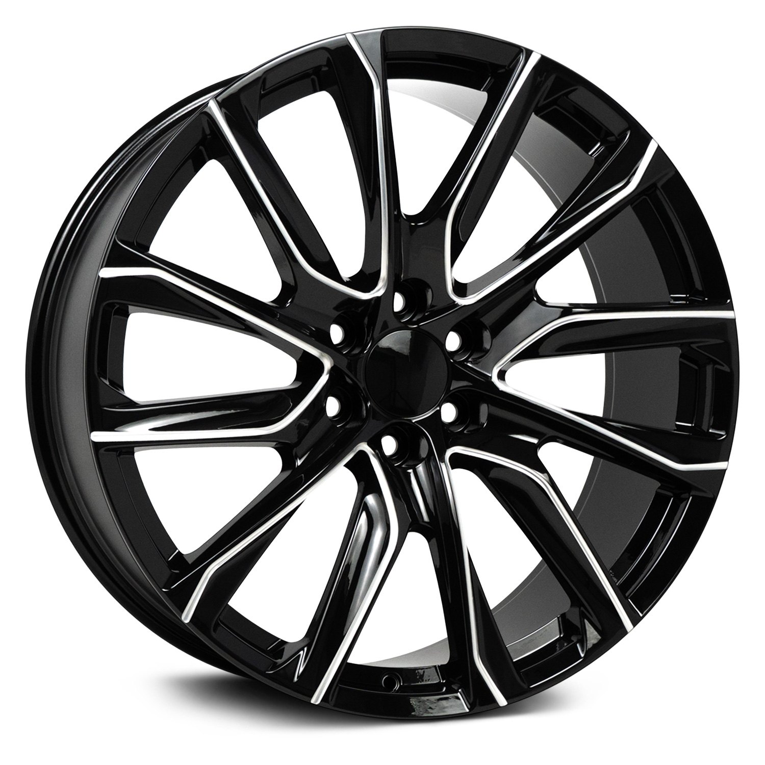 REPLICAS BY LUXXX® REP 52 Wheels - Gloss Black with Milled Accents Rims