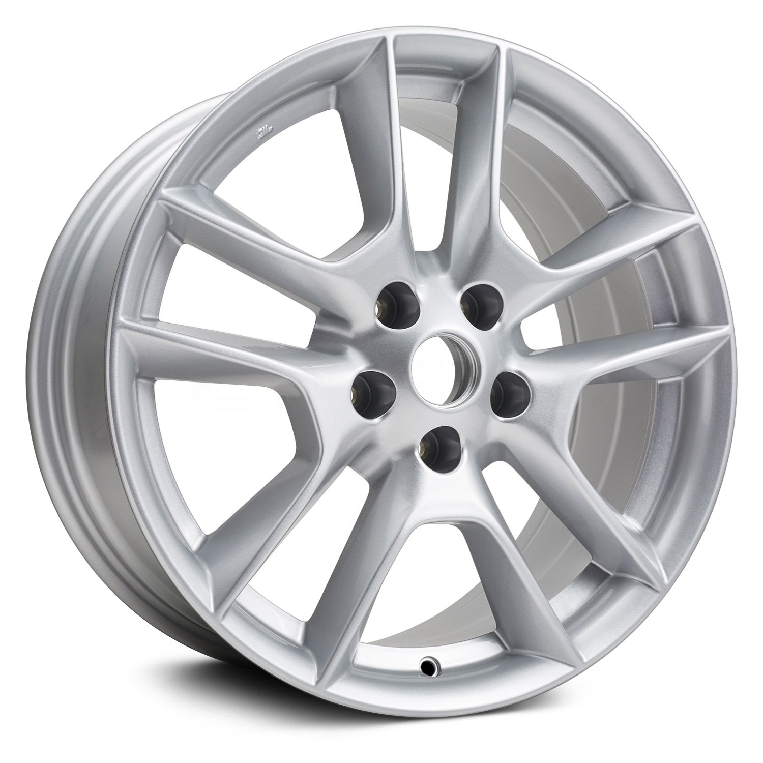 Диски реплика 18. Gemini r18 серебро. 5v spokes. Nissan Replica Wheels. En30927 Silver-18l.