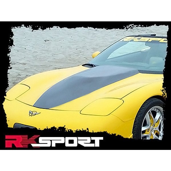 RKSport ® - RK5 Supercharger Fiberglass Hood with Carbon Fiber Blister (Unp...