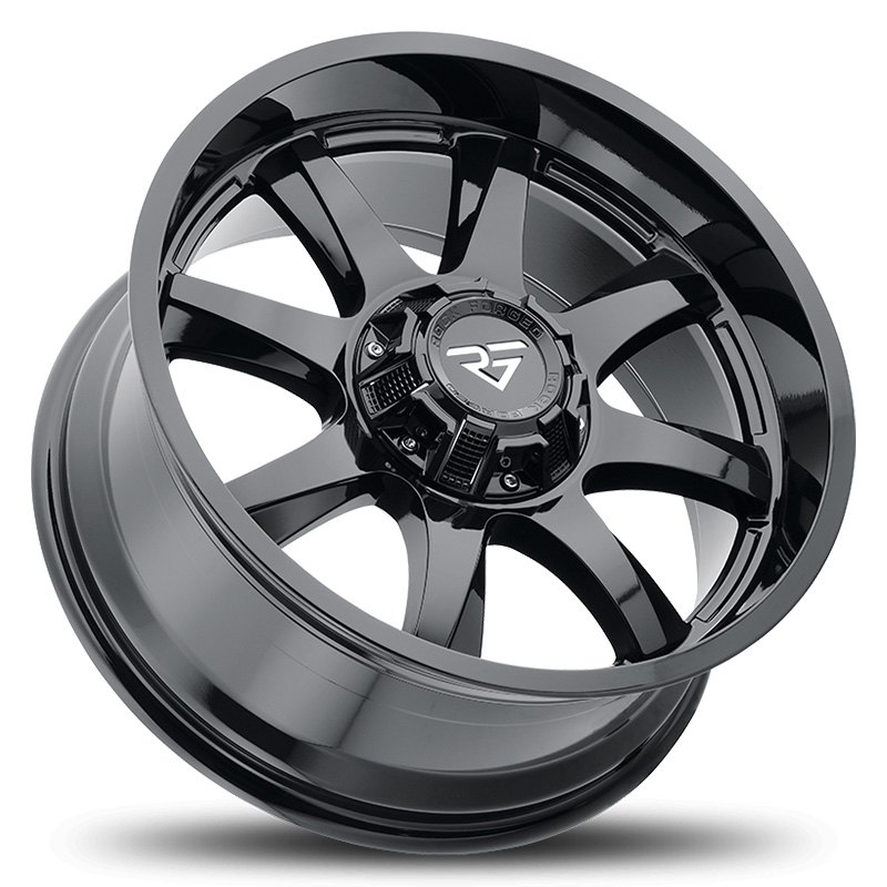 れの ROCK FORGED® FF77 Wheels - Gloss Black Rims - FF77-18952739