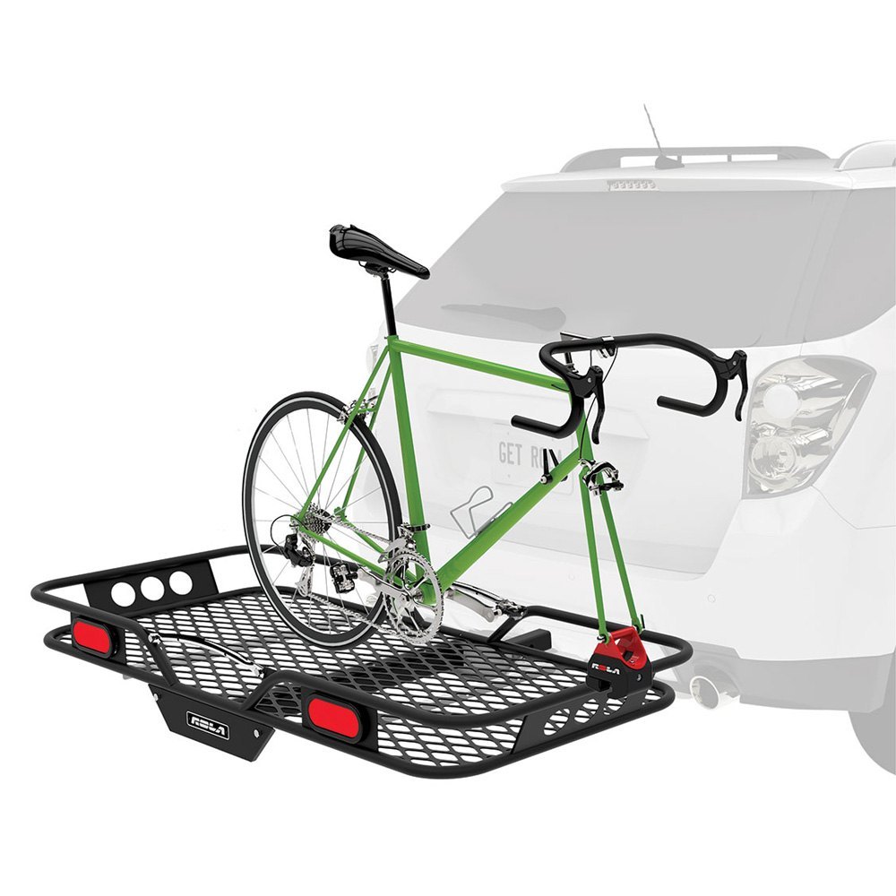 hitch cargo carrier with bike rack