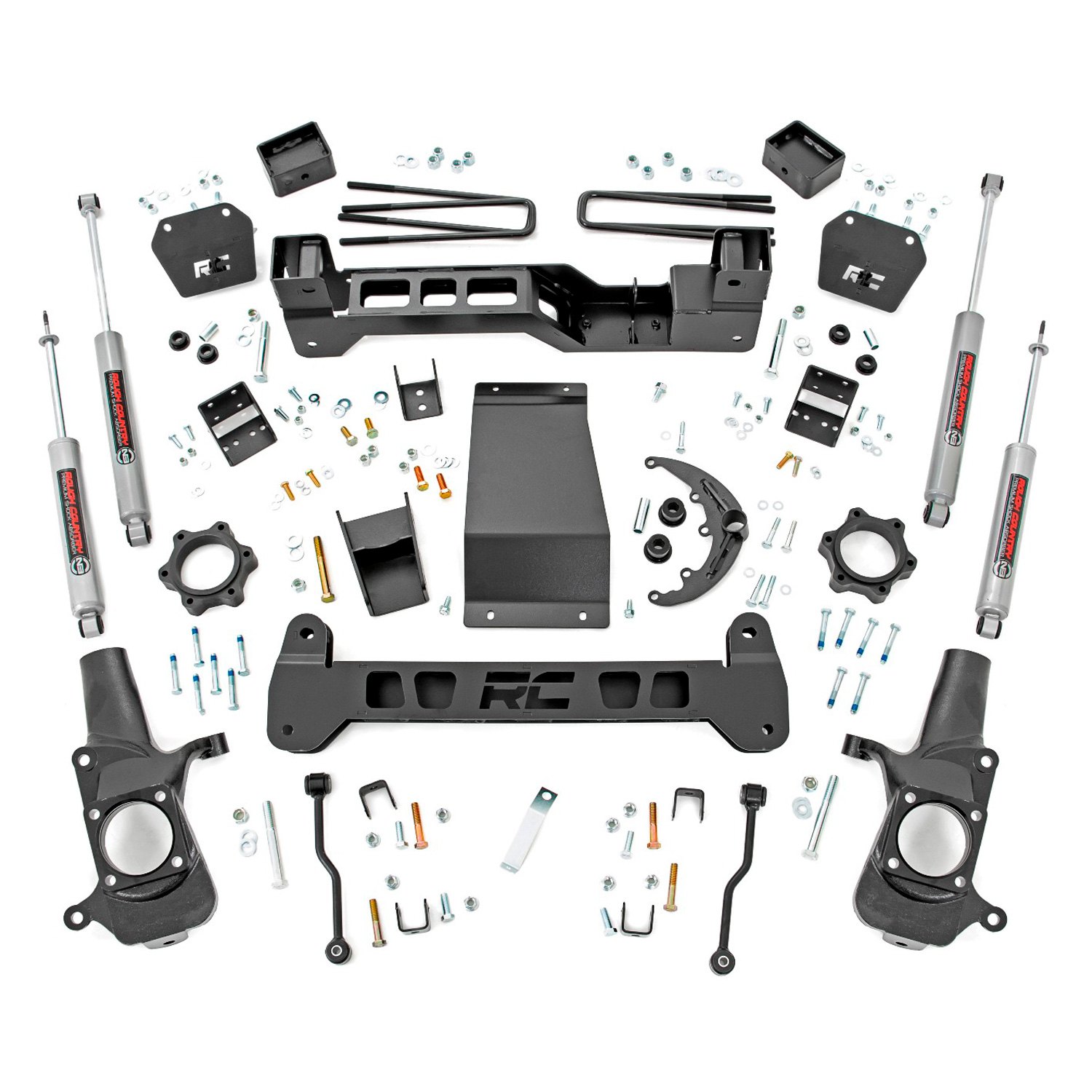 Rough Country® - Chevy Silverado 1500 2005 6" Front and Rear Suspension Lift Kit 2005 Chevy Silverado 1500 Front Suspension Kit