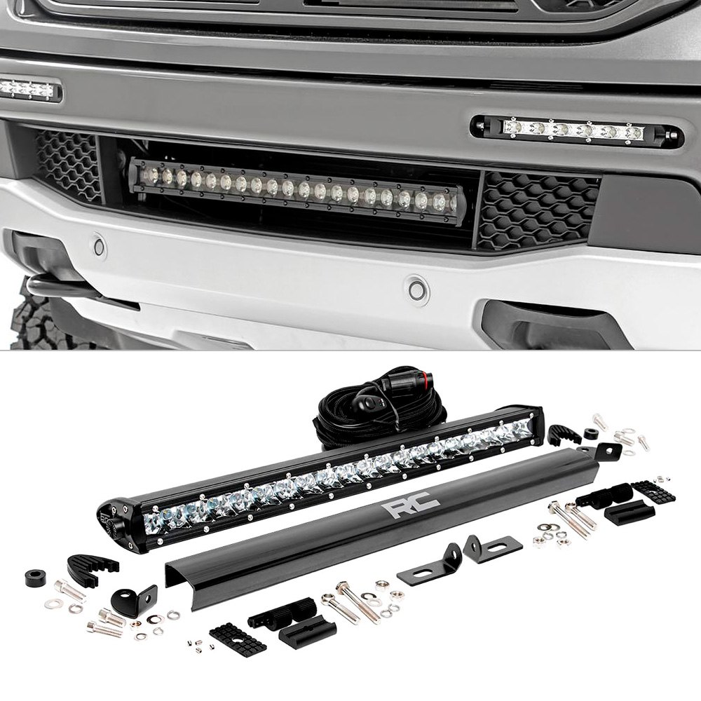 Rough Country® Ford Ranger 2019 Front Bumper Mounted 20" 100W Spot